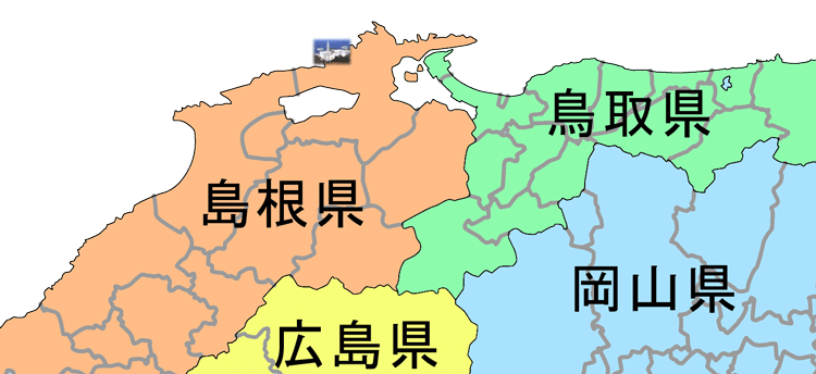 周辺自治体の地図